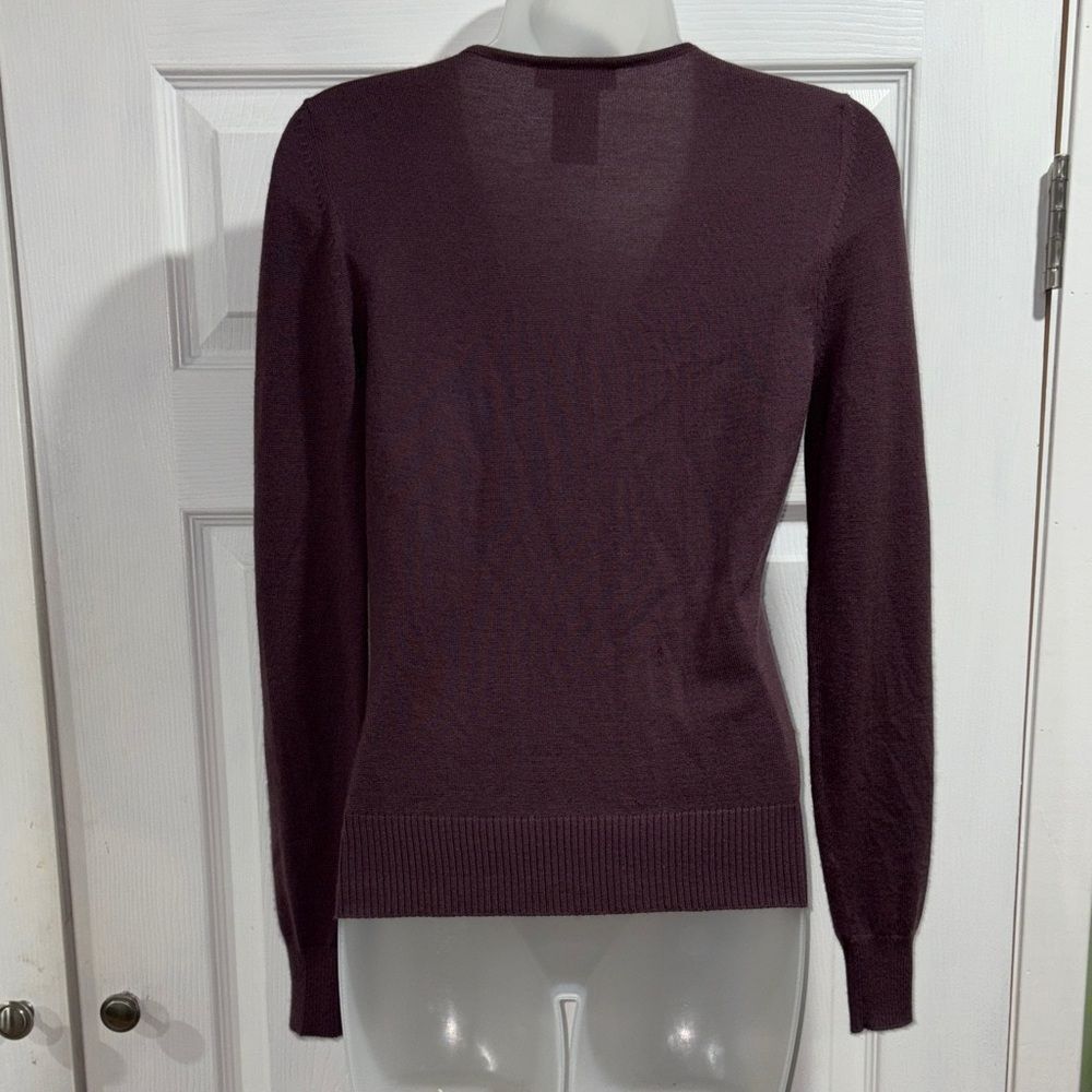 Authentic Celine 100% Cashmere V-Neck lavender Sweater Size Small - Picture 9 of 17